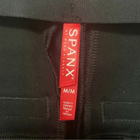 Spanx Perfect Pant in Ankle Piped Skinny Black Size Medium - Picture 11 of 13